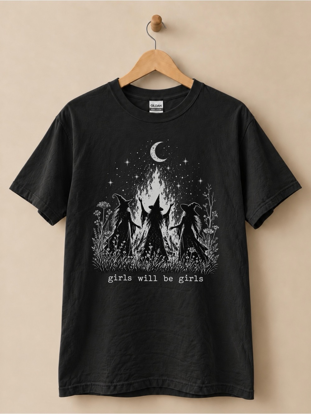 Girls Will Be Girls Unisex T-shirt Halloween Witch Tee